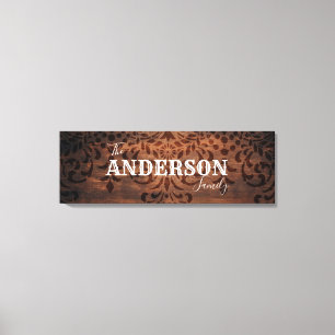 Impressão Em Tela Nome Personalizado da Família