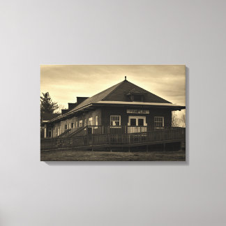 Impressão Em Tela Norfolk e estação de caminhos-de-ferro Railway