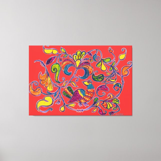 Impressão Em Tela Norte Bird por Alexandra Cook (Frente)