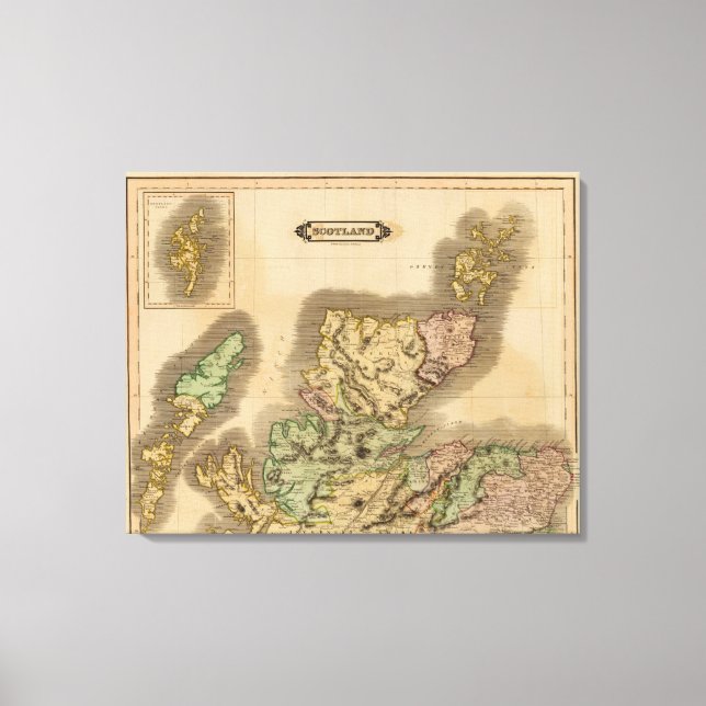 Impressão Em Tela Norte da Escócia (Frente)