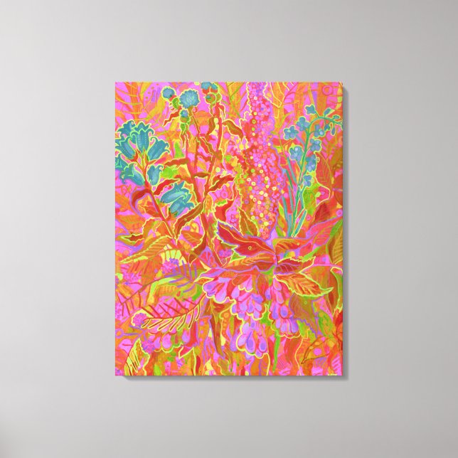 Impressão Em Tela Norte Flores Brilhantes Flores Brilhantes (Frente)