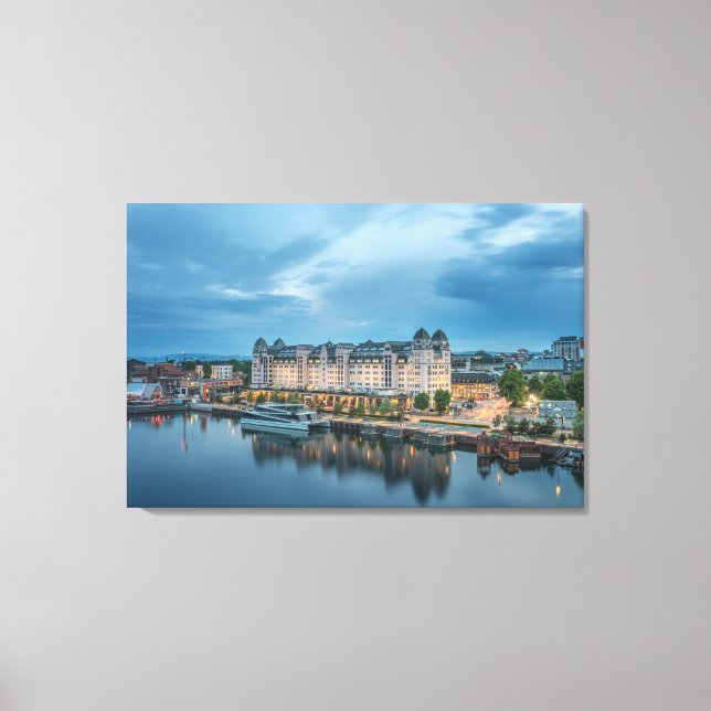 Impressão Em Tela Noruega Oslo (Frente)