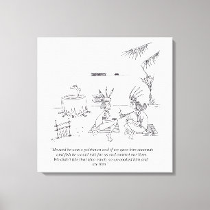 Impressão Em Tela Nós O Atraímos.