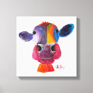 Impressão Em Tela Nosey Cow 'LouLou' de Shirley MacArthur