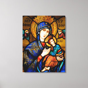Impressão Em Tela nossa senhora da ajuda perpétua