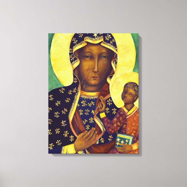 Impressão Em Tela Nossa senhora de Czestochowa Black Madonna Polônia (Frente)