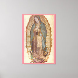 Impressão Em Tela NOSSA SENHORA DE GUADALUPE 30x45 NATURAL EM PINCO
