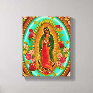 Impressão Em Tela Nossa Senhora Guadalupe Virgem Santo Mexicana Mari