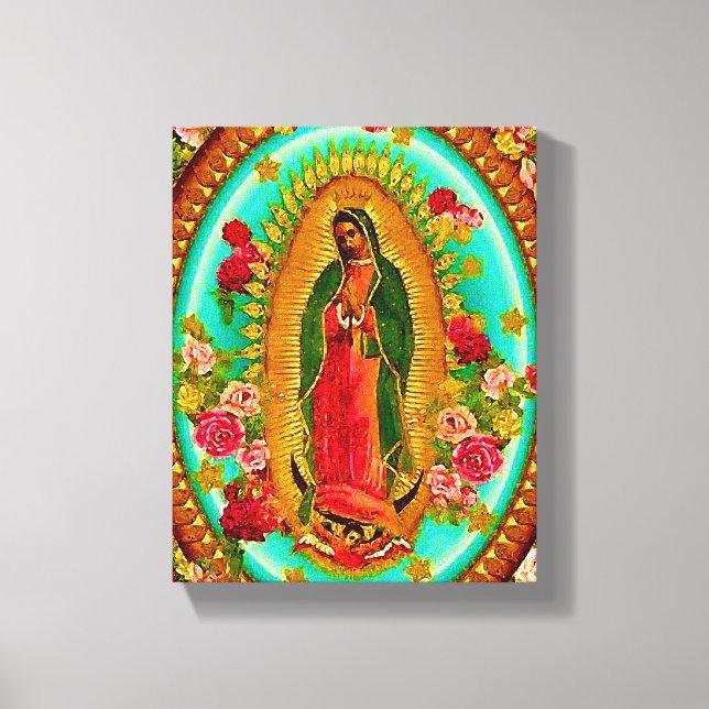 Impressão Em Tela Nossa Senhora Guadalupe Virgem Santo Mexicana Mari (Frente)