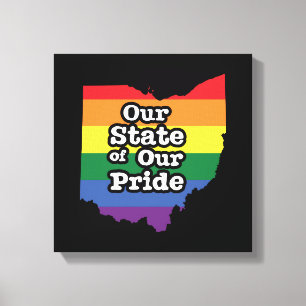 Impressão Em Tela Nosso Estado de Orgulho Ohio