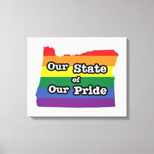 Impressão Em Tela Nosso Estado de Orgulho  Oregon