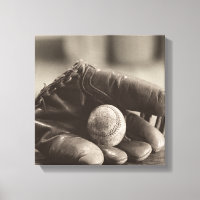 Nostalgia de baseball - Mitt e Baseball