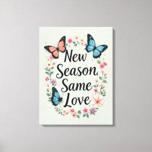 Impressão Em Tela Nova Estação Mesma Borboleta Ama Arte Floral