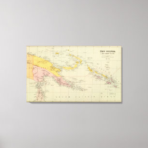 Impressão Em Tela Nova Guiné e Ilhas Salomão