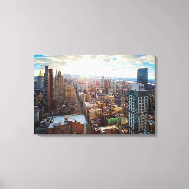 Impressão Em Tela Nova Iorque (Frente)