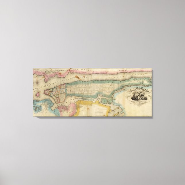 Impressão Em Tela Nova Iorque e condado (Frente)