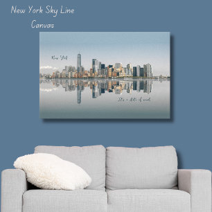 Impressão Em Tela Nova Iorque Manhattan Skyline