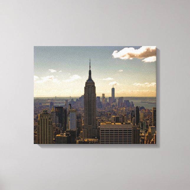 Impressão Em Tela Nova Iorque Skyline com o Empire State Building (Frente)