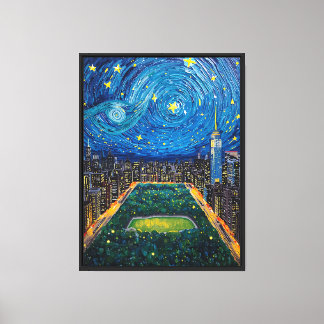 Impressão Em Tela Nova York Placa Estrelada