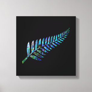 IMPRESSÃO EM TELA NOVA ZEALAND FERN SIMPLES PAUA