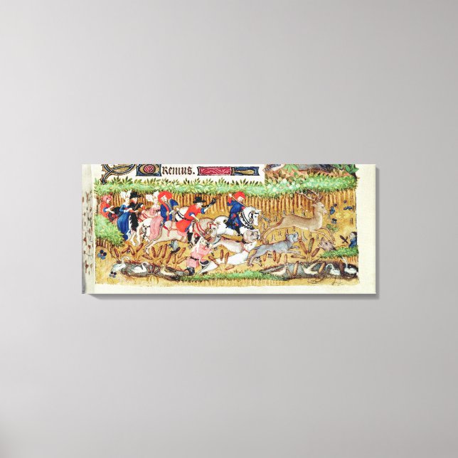 Impressão Em Tela Novembro; caça aos veados (Frente)