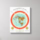 Impressão Em Tela Novo Mapa Padrão da Terra Plana Mundial (Front)