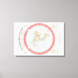Impressão Em Tela Novo MAPA PADRÃO DO MUNDO~ Poster
