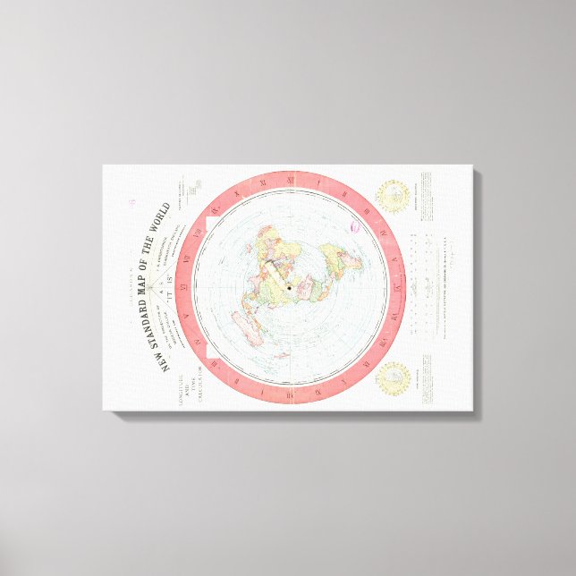 Impressão Em Tela Novo MAPA PADRÃO DO MUNDO~ Poster (Frente)