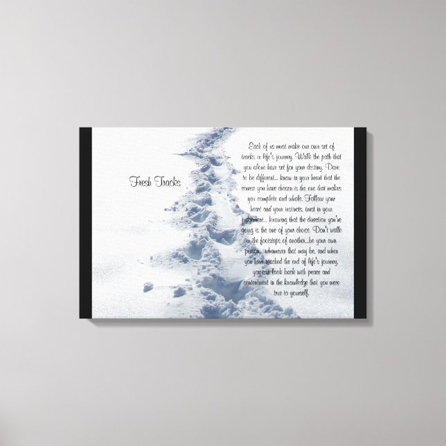 Impressão Em Tela Novos Rastreamentos Inspiracionais (Frente)