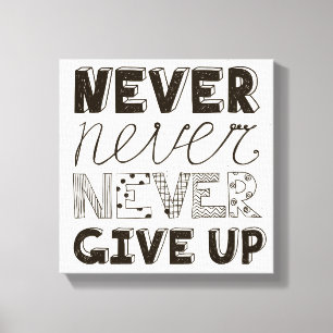 Impressão Em Tela Nunca dê acima