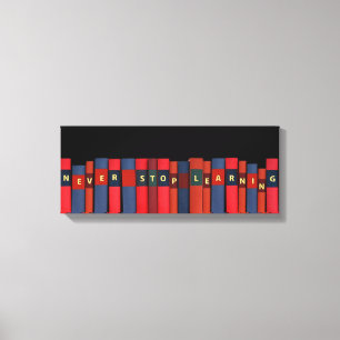 Impressão Em Tela Nunca parar de aprender