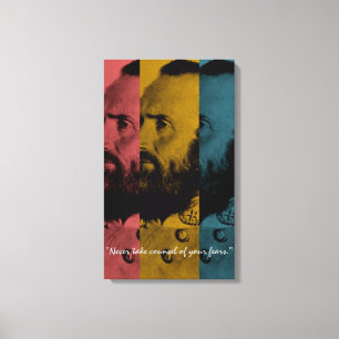 Impressão Em Tela Nunca tome o conselho de seus temores