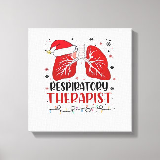 Impressão Em Tela Nurse Respiratory Therapist Christmas, Lung Christ