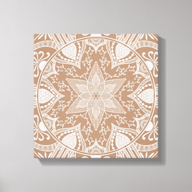 Impressão Em Tela Nutmeg Mandala (Frente)