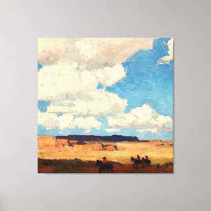 Impressão Em Tela “Nuvem de Verão” Arte Ocidental de Edgar Payne