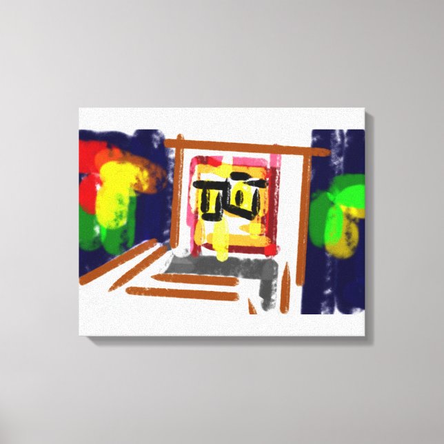 Impressão Em Tela Nuvem noturna do Coruja (Frente)
