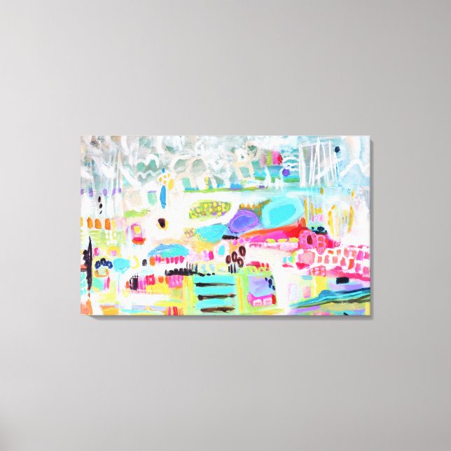 Impressão Em Tela Nuvens abstrato (Frente)