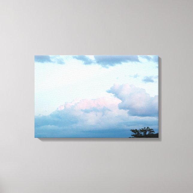 Impressão Em Tela Nuvens da Noite (Frente)