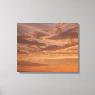 Impressão Em Tela Nuvens do Pôr do Sol II Pastel Abstrato Natureza