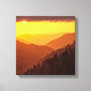 Impressão Em Tela Nuvens Preenchem Vale, Tennessee