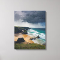 Nuvens reais de tempestade sobre o mar azul lacrim