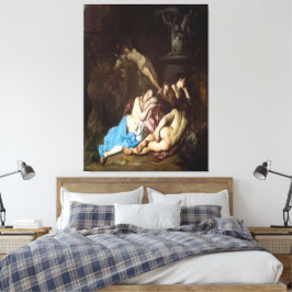 Impressão Em Tela Nymphs by a Fountain (early 1650s)