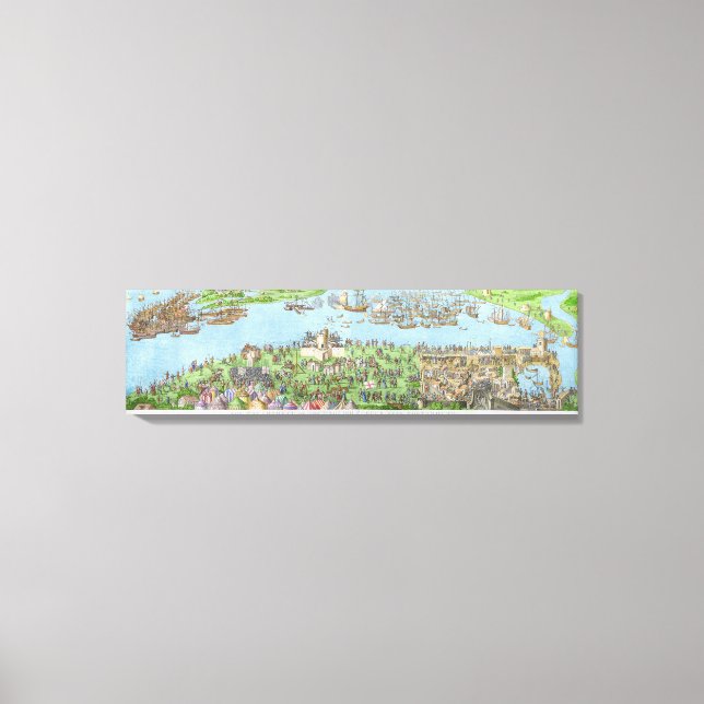 Impressão Em Tela O acampamento das Forças Inglesas (Frente)