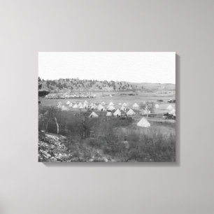 Impressão Em Tela O acampamento do ribeiro geral perto do pinho