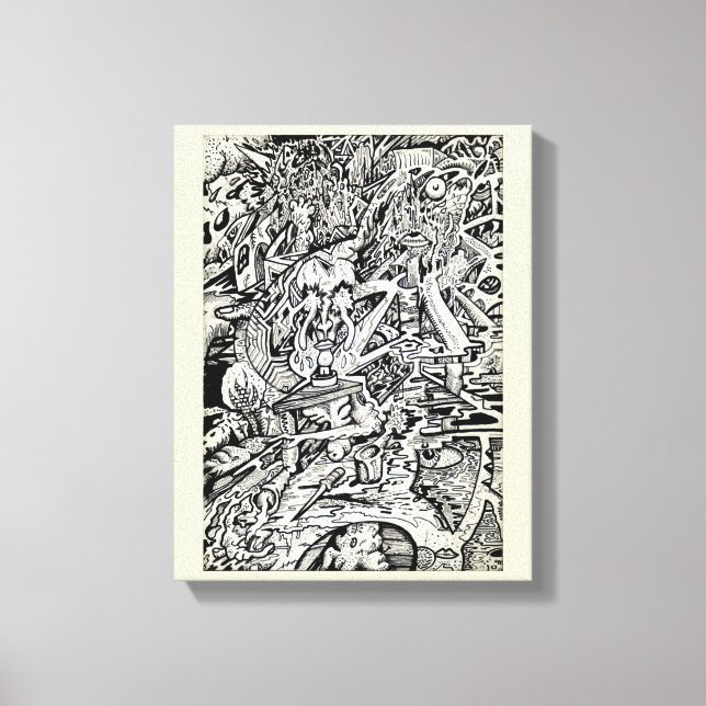 Impressão Em Tela O Adept, de Brian Benson (Frente)