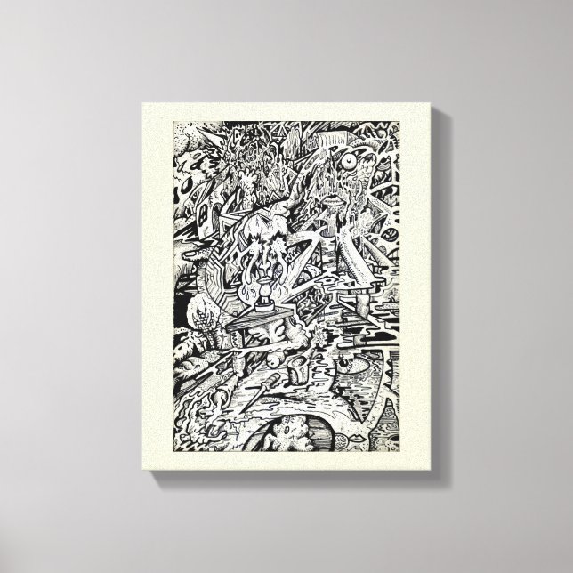 Impressão Em Tela O Adept, de Brian Benson (Frente)