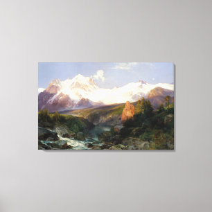 Impressão Em Tela O alcance de Teton por Thomas Moran