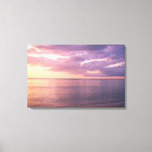Impressão Em Tela O alvorecer encontra a praia