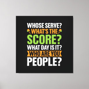 Impressão Em Tela O Amante de Pickleball The Score