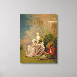 Impressão Em Tela O amante tímido, 1718